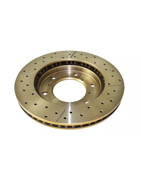 Disque frein avant rainuré percé DBA Mitsubishi Pajero 3 DBA -
