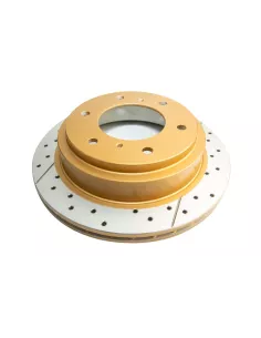 Disque frein arrière rainuré percé DBA Mitsubishi Pajero 3 DBA -