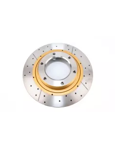 Disque frein avant rainuré percé DBA Land Cruiser HDJ80 1992+ DBA -