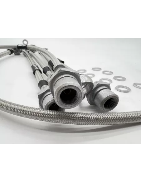 Kit durites de Frein aviation en inox HDJ80 12S GOODRIDGE -
