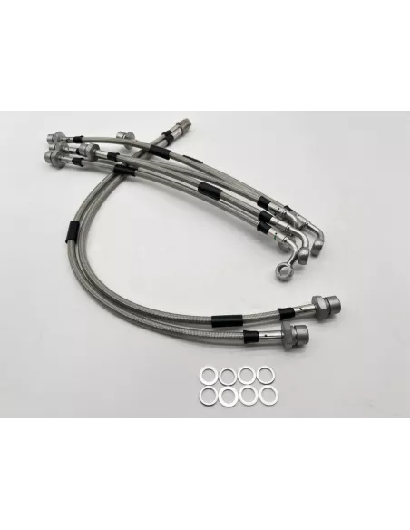 Kit durites de Frein aviation en inox HDJ80 12S et 24S avec ABS