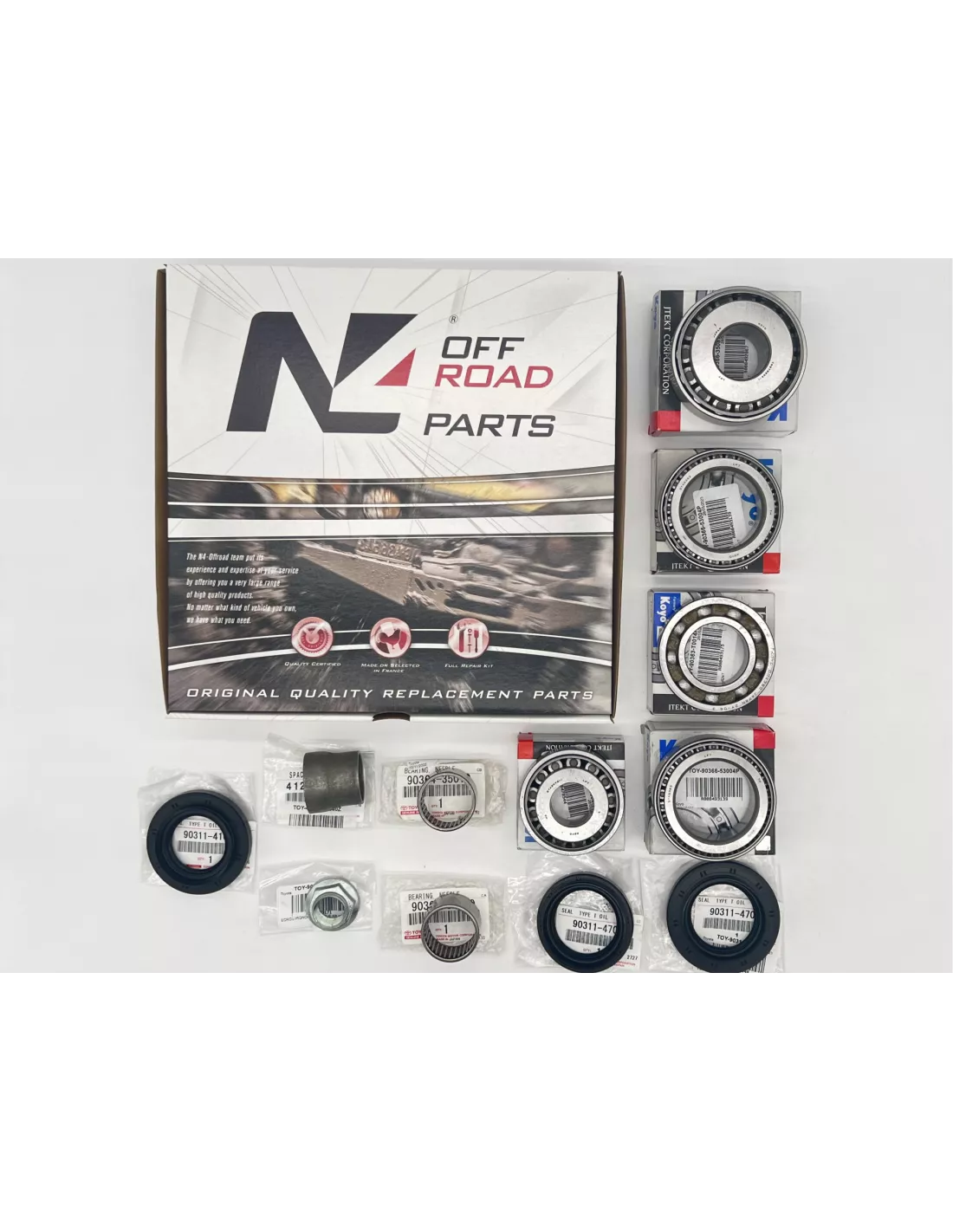 Kit réfection pont avant Hilux Vigo avant 10/2008 et FJ Cruiser avant