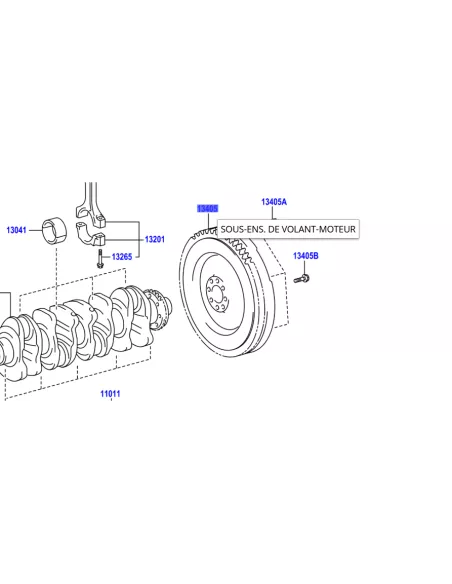 Volant moteur monomasse Hilux Revo et GDJ15 06/2015+ TOYOTA -