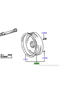Volant moteur KZJ7 KZJ9 avant 06/1998 TOYOTA - accessoire 4x4 2