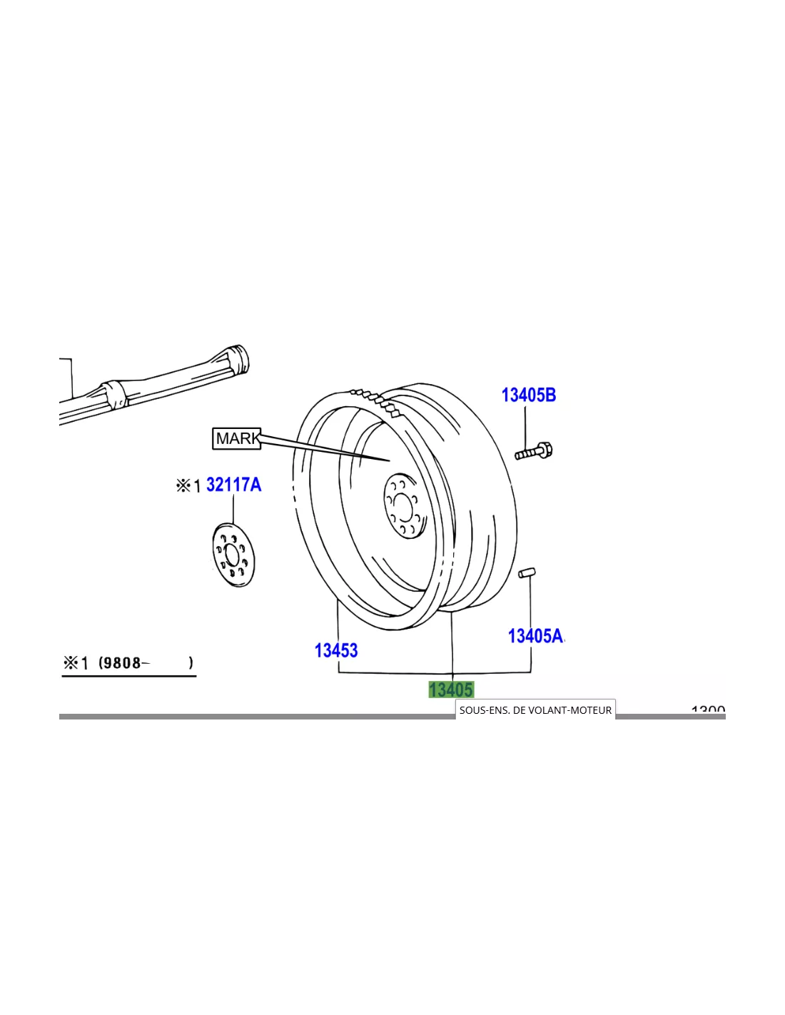 Volant moteur KZJ90 KZJ95 06/1998+ TOYOTA - accessoire 4x4