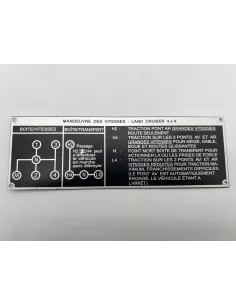 PLAQUE DE TRANSMISSION J4 BV4 DTC PARTS - accessoire 4x4