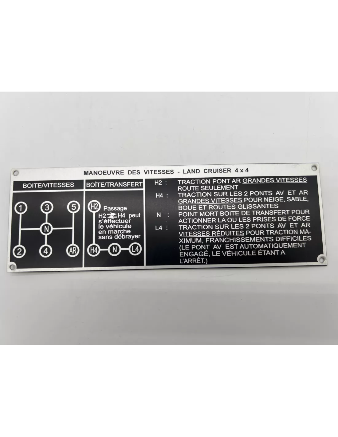 PLAQUE DE TRANSMISSION J4 BV5 DTC PARTS - accessoire 4x4