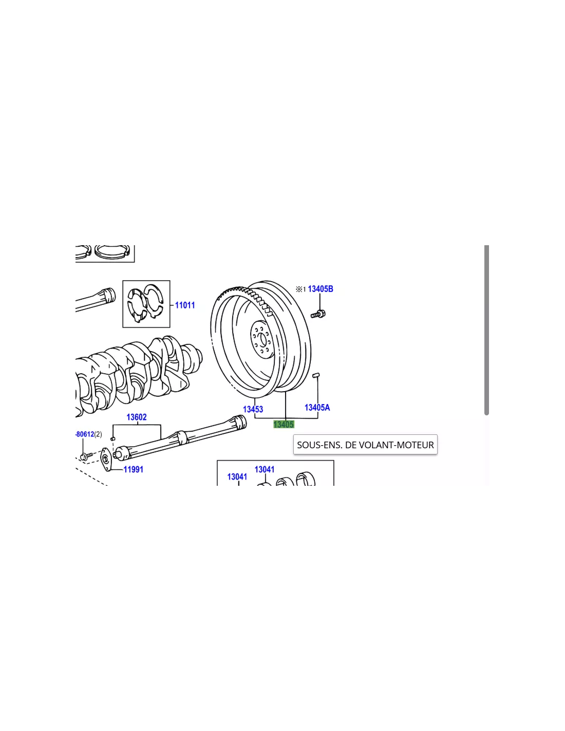 Volant moteur couronne de démarreur boite vitesses automatique KDJ9