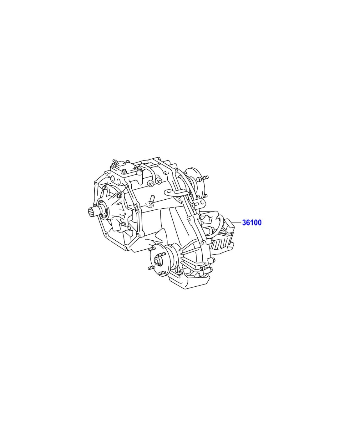 Boite de transfert complète Hilux Revo TOYOTA - accessoire 4x4