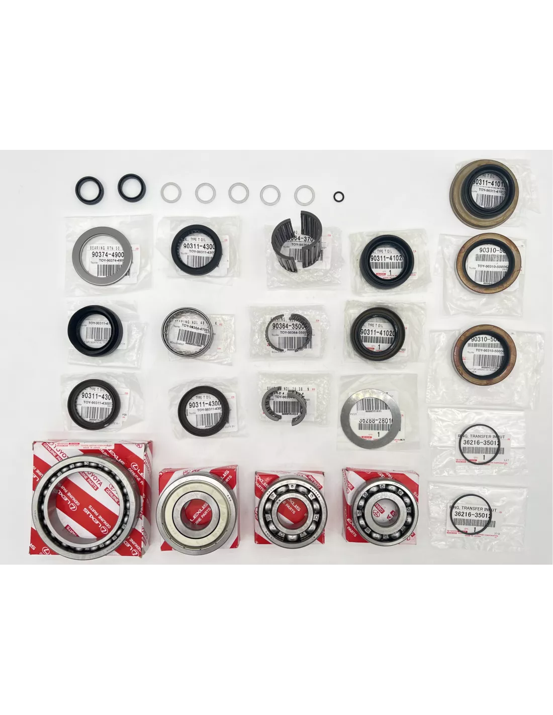 Kit réfection boîte de transfert KDJ120 KDJ125 toutes versions