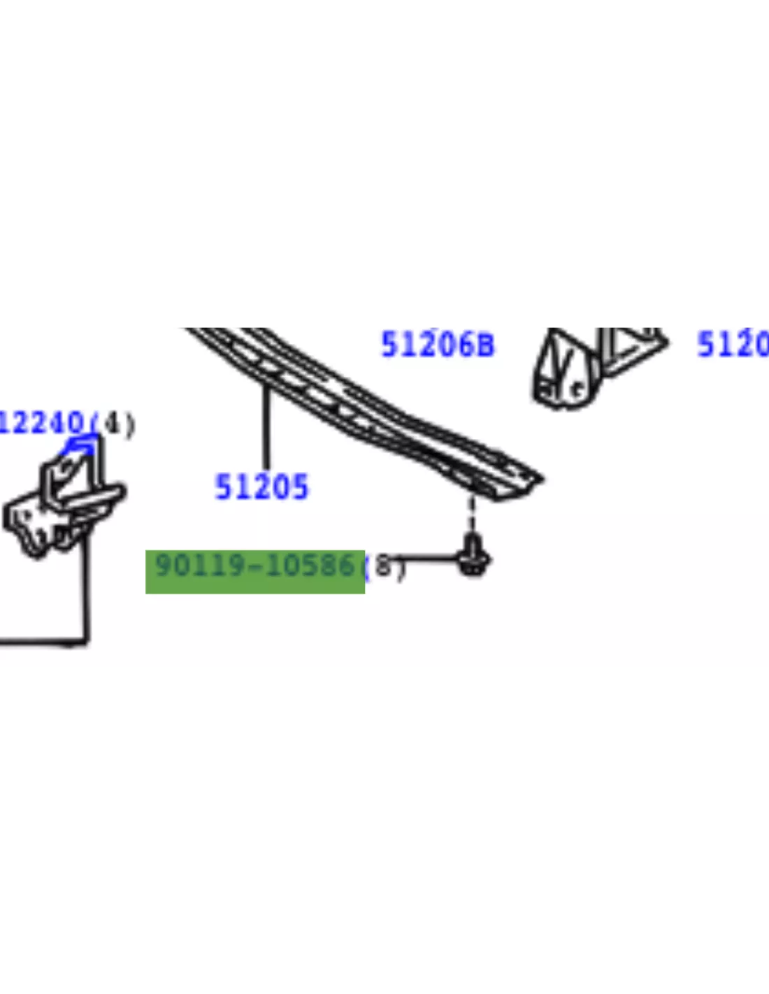 Vis traverse de boite HDJ80 HDJ100 TOYOTA - accessoire 4x4