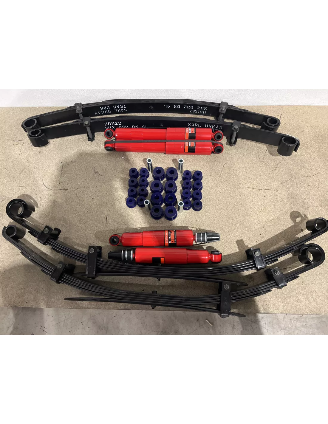 Kit suspension medium +5cm pour Suzuki Santana 410 413 Samurai -