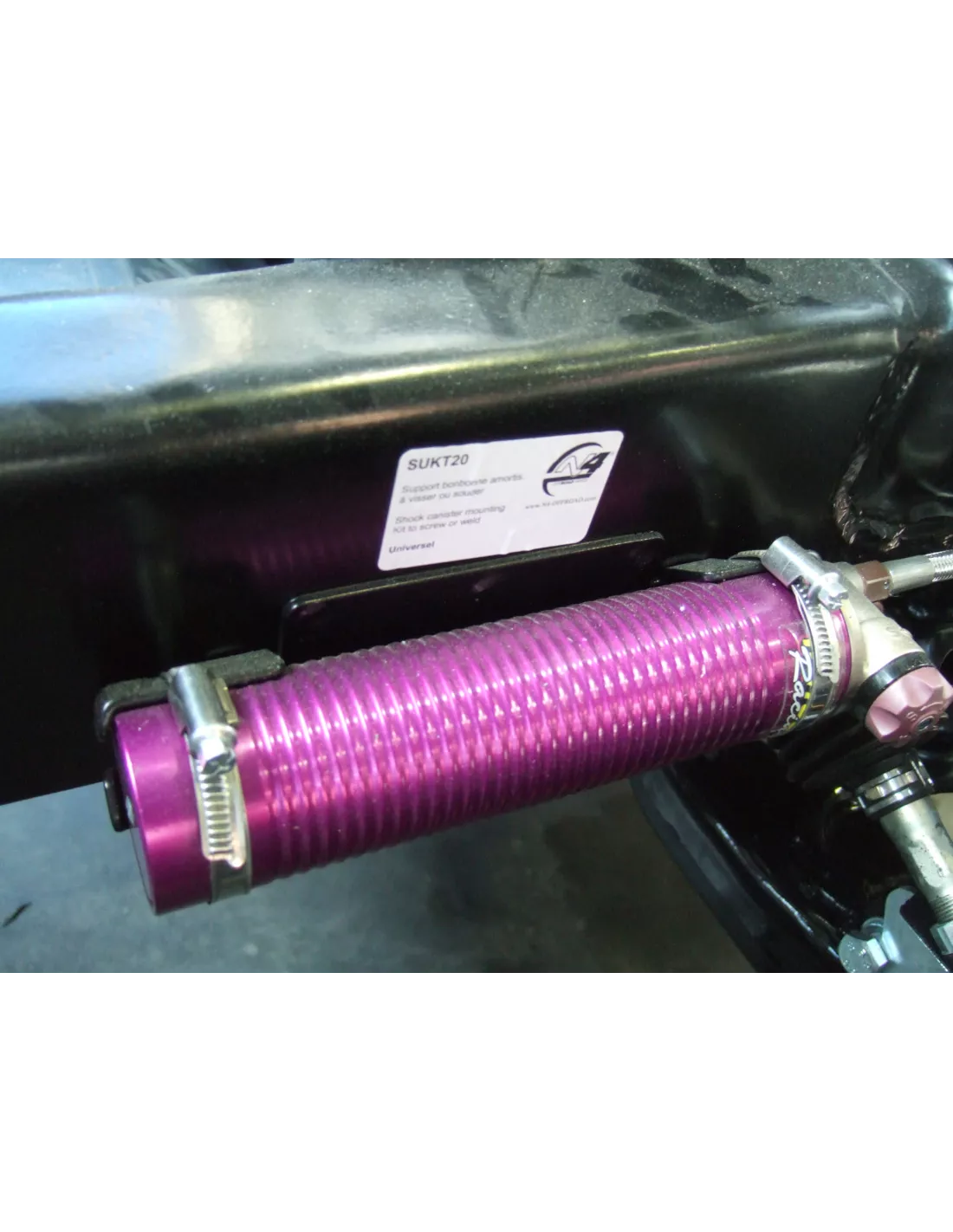 Supports universels pour bonbonnes d'amortisseurs N4-Offroad