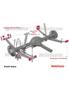 Kit silent blocs polyuréthane Nolathane lames de suspension arrière