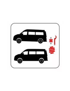 Kit de 4 ressorts Eibach HD ajustables en hauteur pour Volkswagen 2