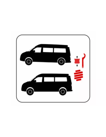 Kit de 4 ressorts Eibach HD ajustables en hauteur pour Volkswagen