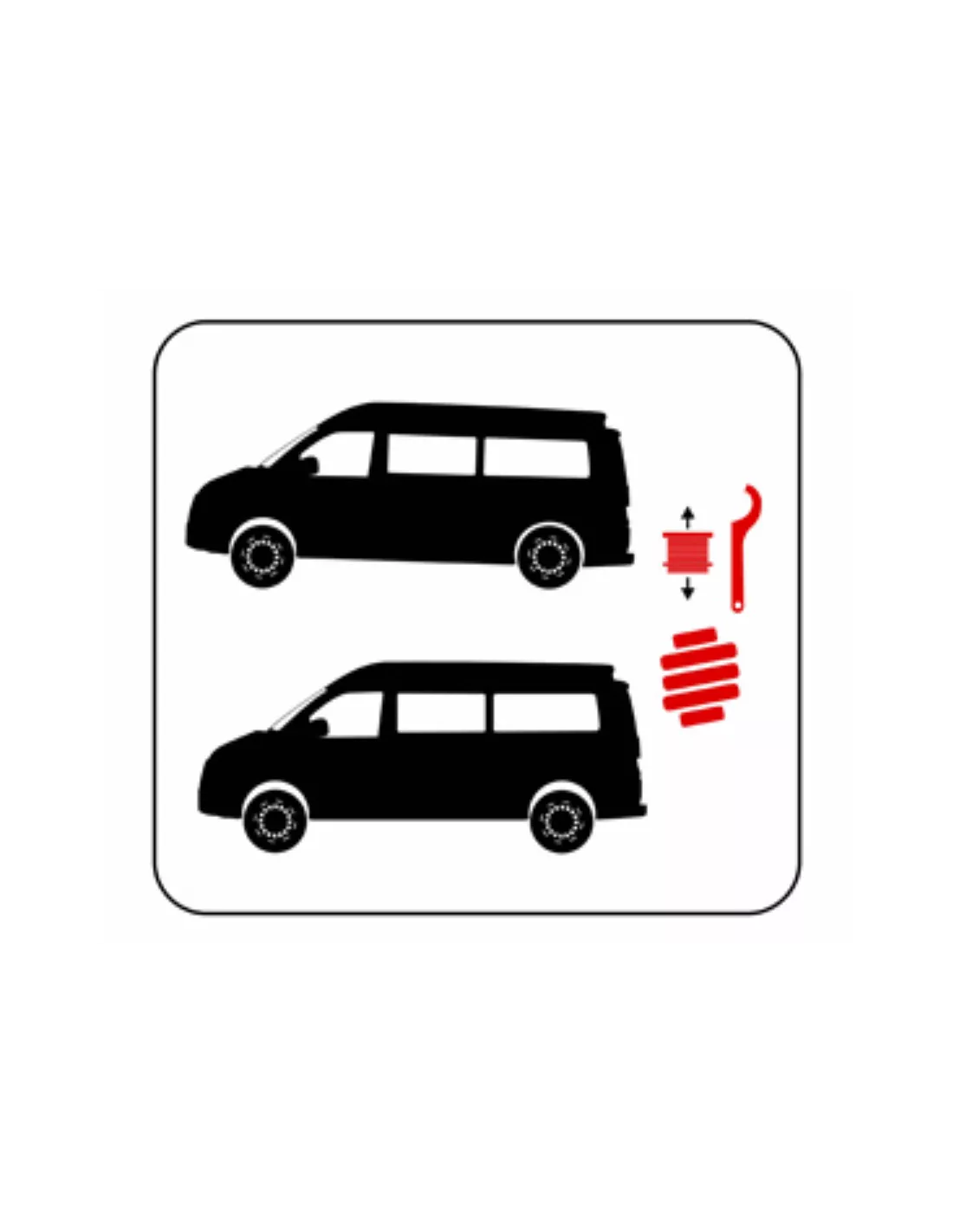 Kit de 4 ressorts Eibach HD ajustables en hauteur pour Volkswagen