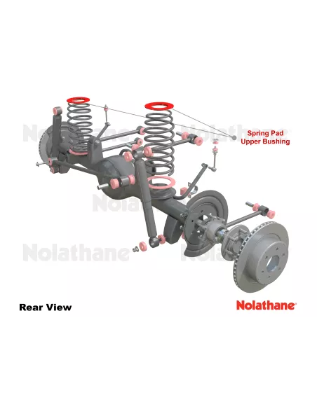 Cale de ressort arrière 30mm pour Patrol GR Y60 Y61 NOLATHANE -