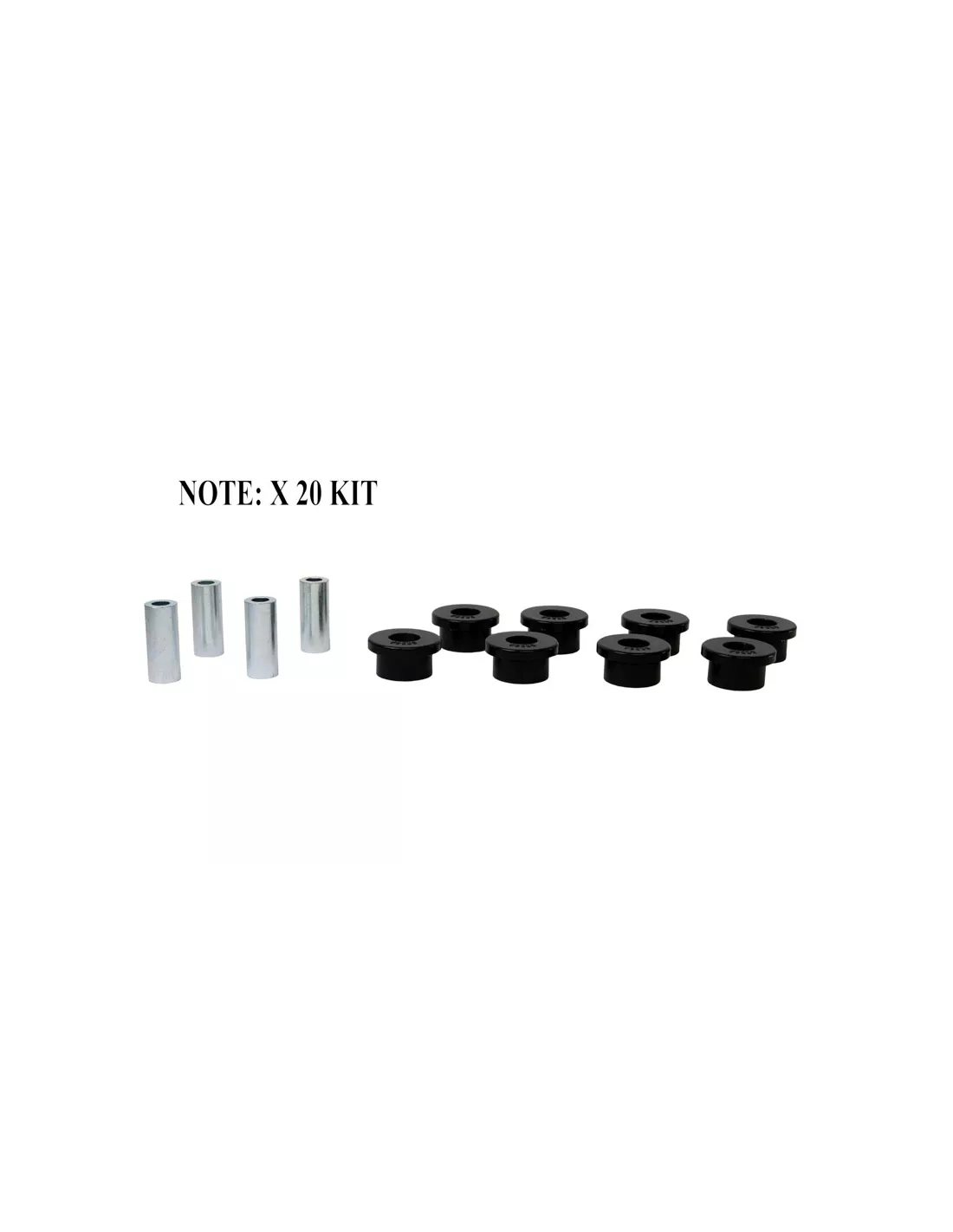 Kit silent bloc polyuréthane Nolathane tirants pont arrière