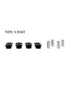 Kit silent bloc polyuréthane Nolathane tirants pont arrière