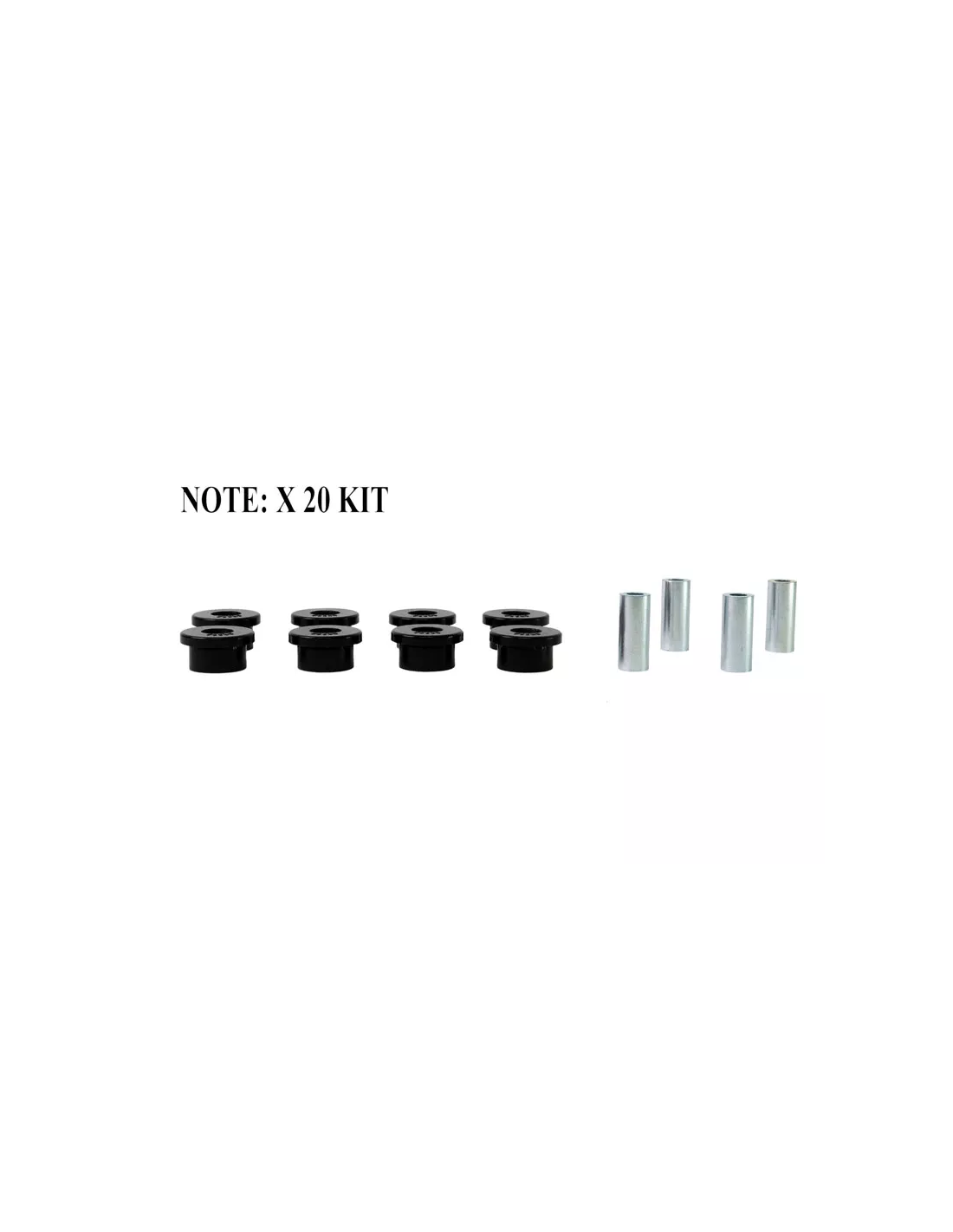Kit silent bloc polyuréthane Nolathane tirants pont arrière