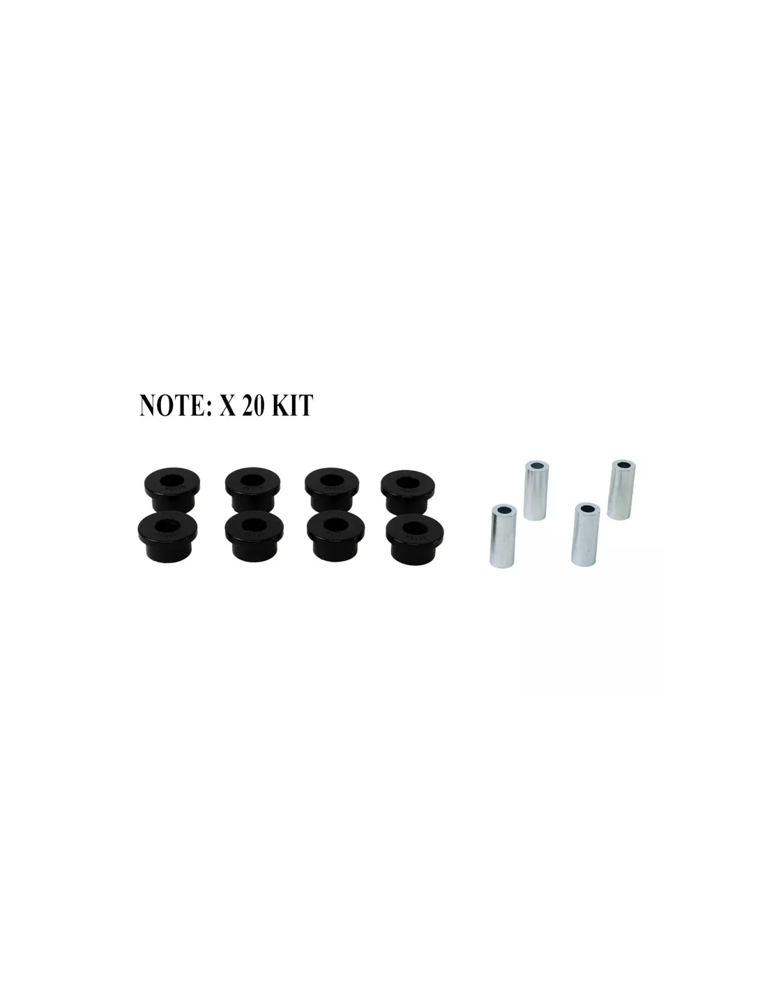 Kit silent bloc polyuréthane Nolathane tirants pont arrière