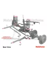 Kit 4 silent blocs excentriques de tirant de pont Land Rover Ø38mm