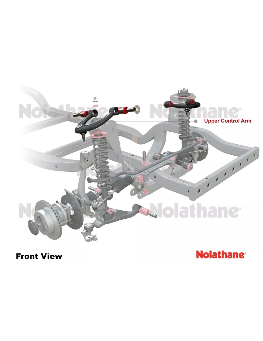 Paire de triangles supérieurs renforcés KDJ12 KDJ15 Nolathane