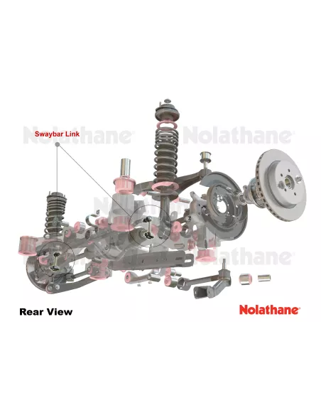 Paire de biellettes de barre stabilisatrice arrière Pajero 3 et 4 V60