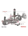 Paire de biellettes de barre stabilisatrice arrière Pajero 3 et 4 V60