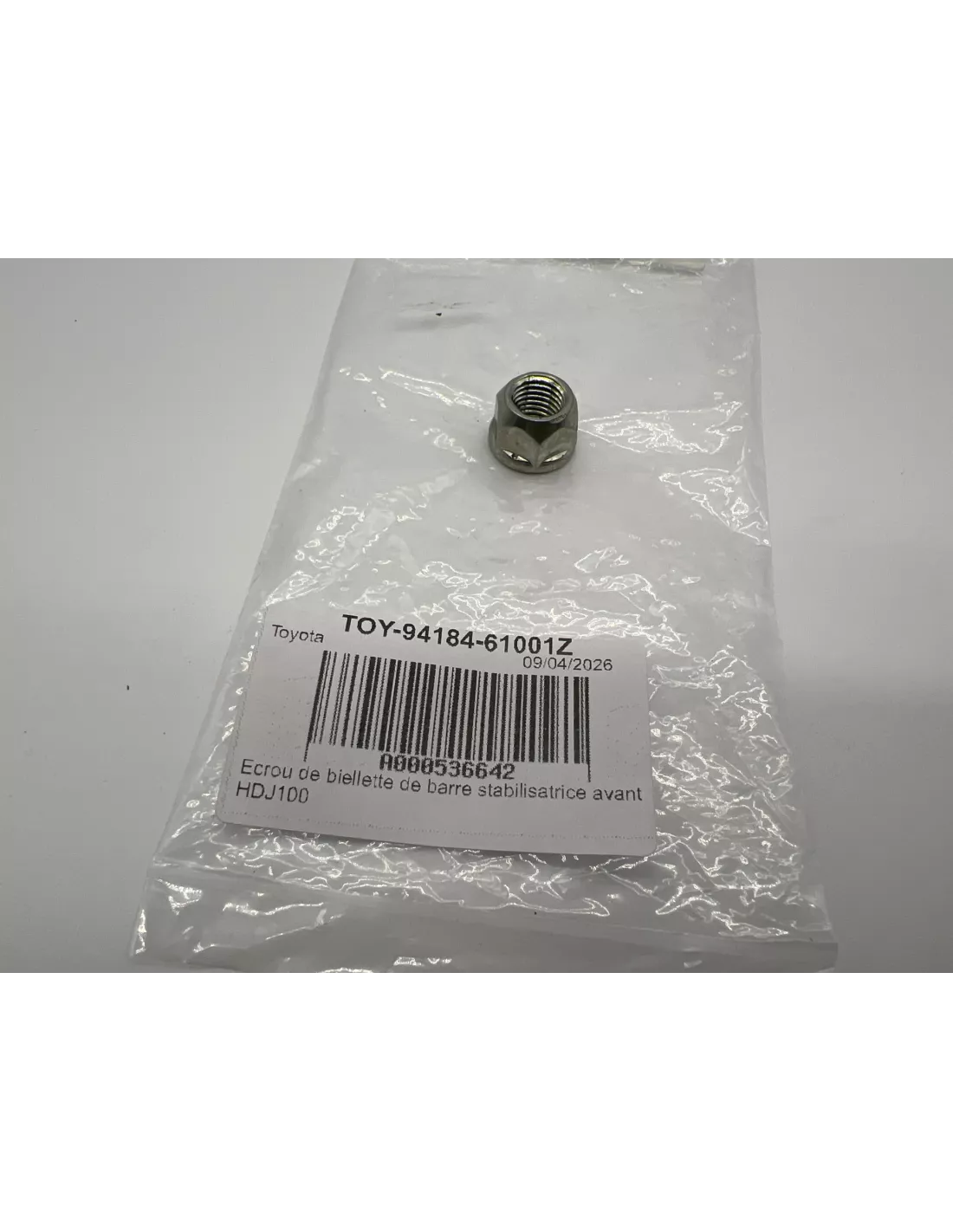 Ecrou de biellette de barre stabilisatrice avant HDJ100 TOYOTA -