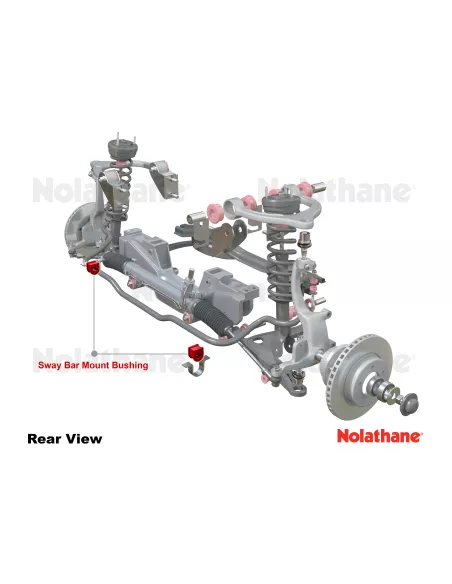 Paire de silent bloc cavalier de barre stabilisatrice avant Nolathane