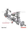 Paire de silent bloc cavalier de barre stabilisatrice avant Nolathane