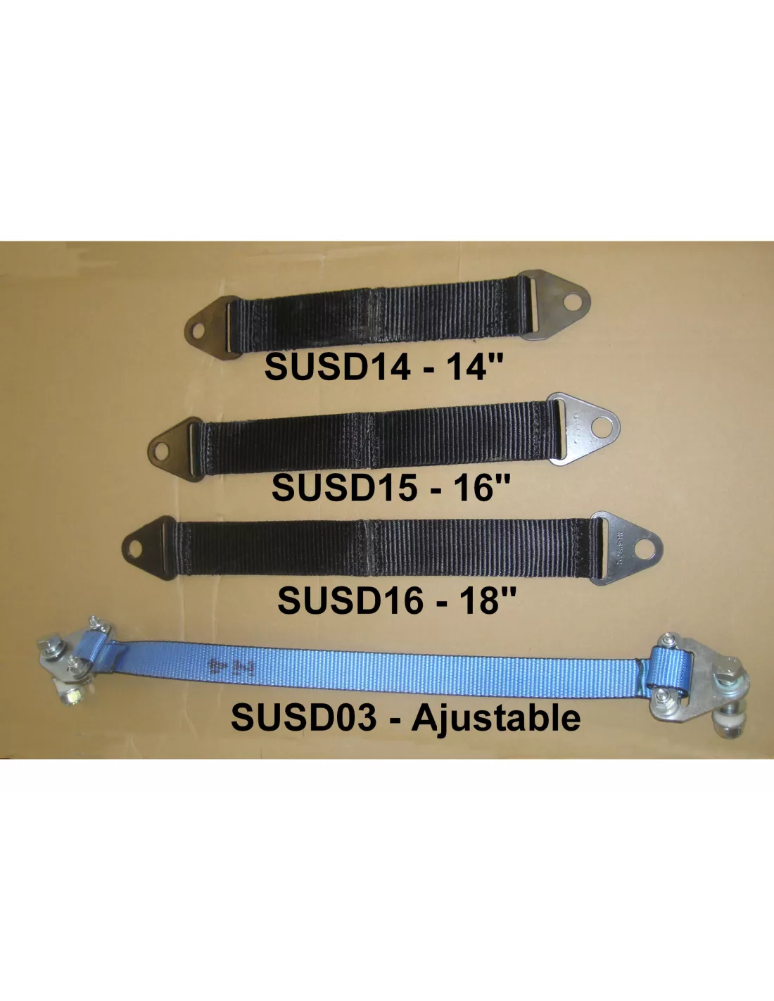 Kit de paire de sangles anti-débattement à visser 395mm N4-Offroad