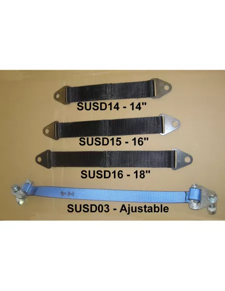 Kit de paire de sangles anti-débattement à visser 457mm N4-Offroad