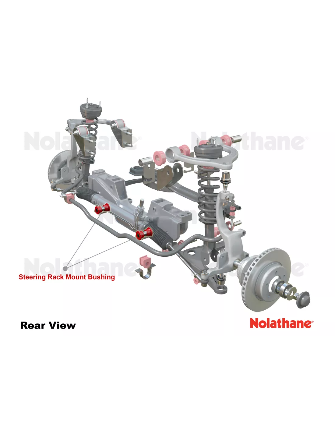 kit silent blocs Nolathane crémaillère direction HDJ100 1998-08/2002