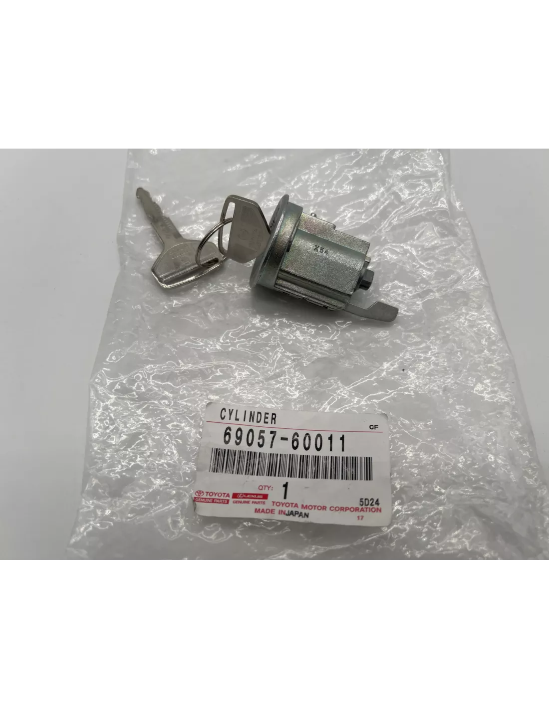 Barillet de contact avec 2 clefs BJ4 HJ4 - Position glow TOYOTA -