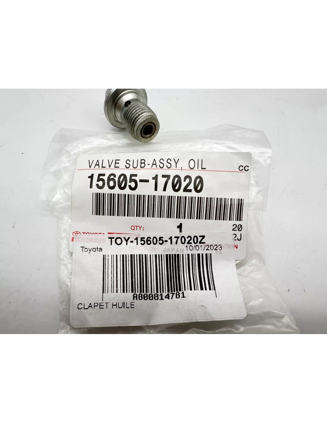 Clapet huile moteur HDJ80 HDJ100 HZJ7 TOYOTA - accessoire 4x4