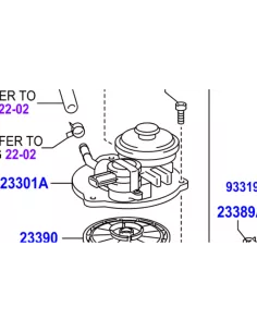 Support filtre gasoil avec réchauffeur HZJ7 2007+ TOYOTA - accessoire