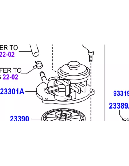 Support filtre gasoil avec réchauffeur HZJ7 2007+ TOYOTA - accessoire