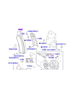 Carter avant plastique cache distribution KZJ7 KZJ9 TOYOTA - 2