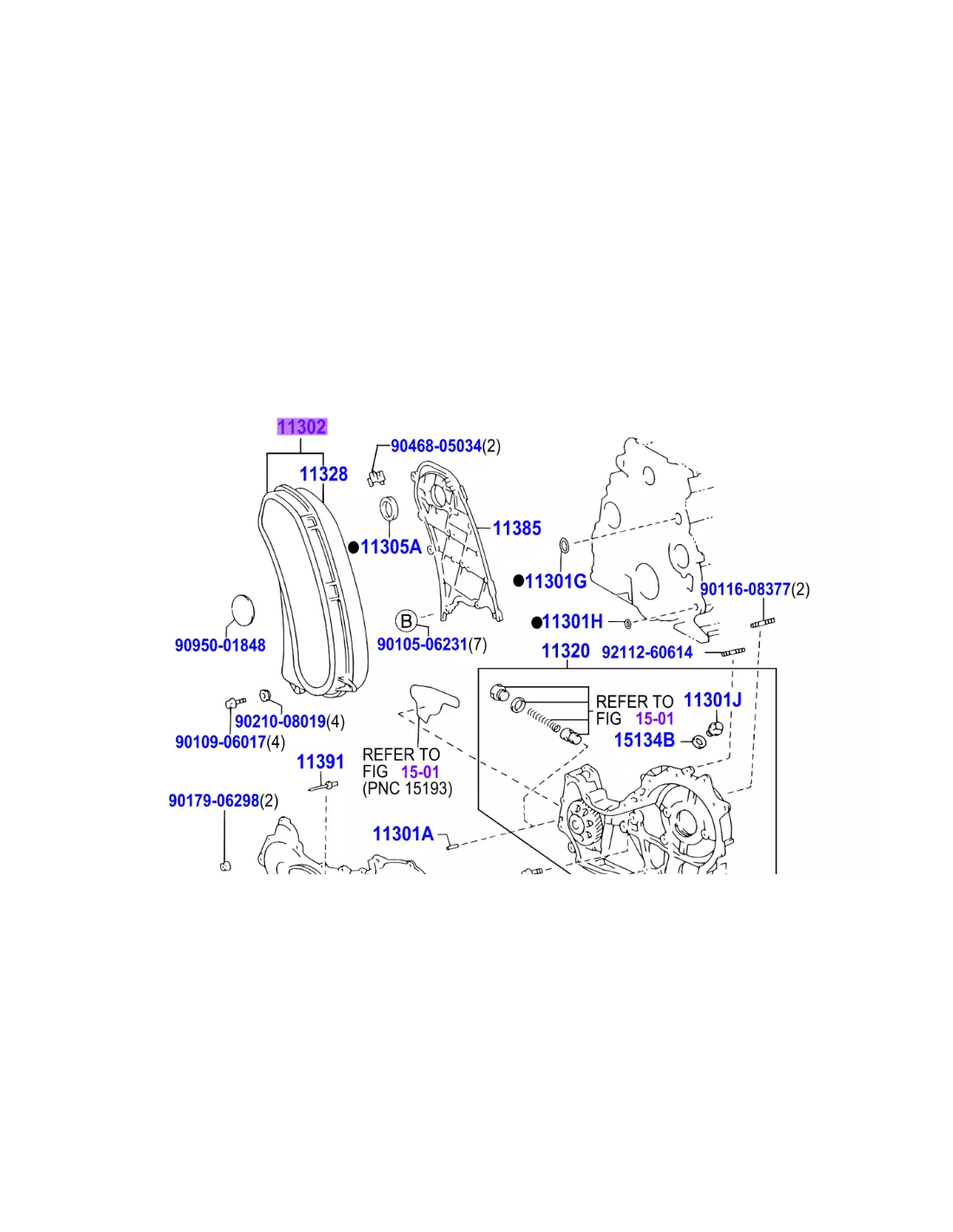 Carter avant plastique cache distribution KZJ7 KZJ9 TOYOTA -