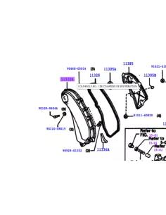 Carter plastique de distribution HDJ80 24s TOYOTA - accessoire 4x4 2