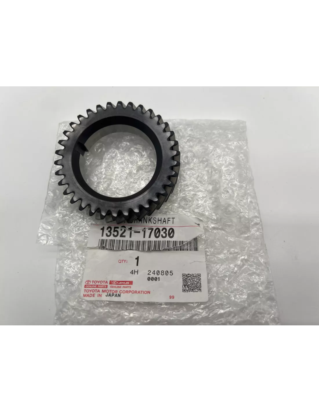 Pignon sur vilebrequin entrainement distribution HDJ100 TOYOTA -