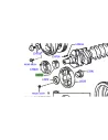Pignon sur vilebrequin entrainement distribution HDJ100 TOYOTA -