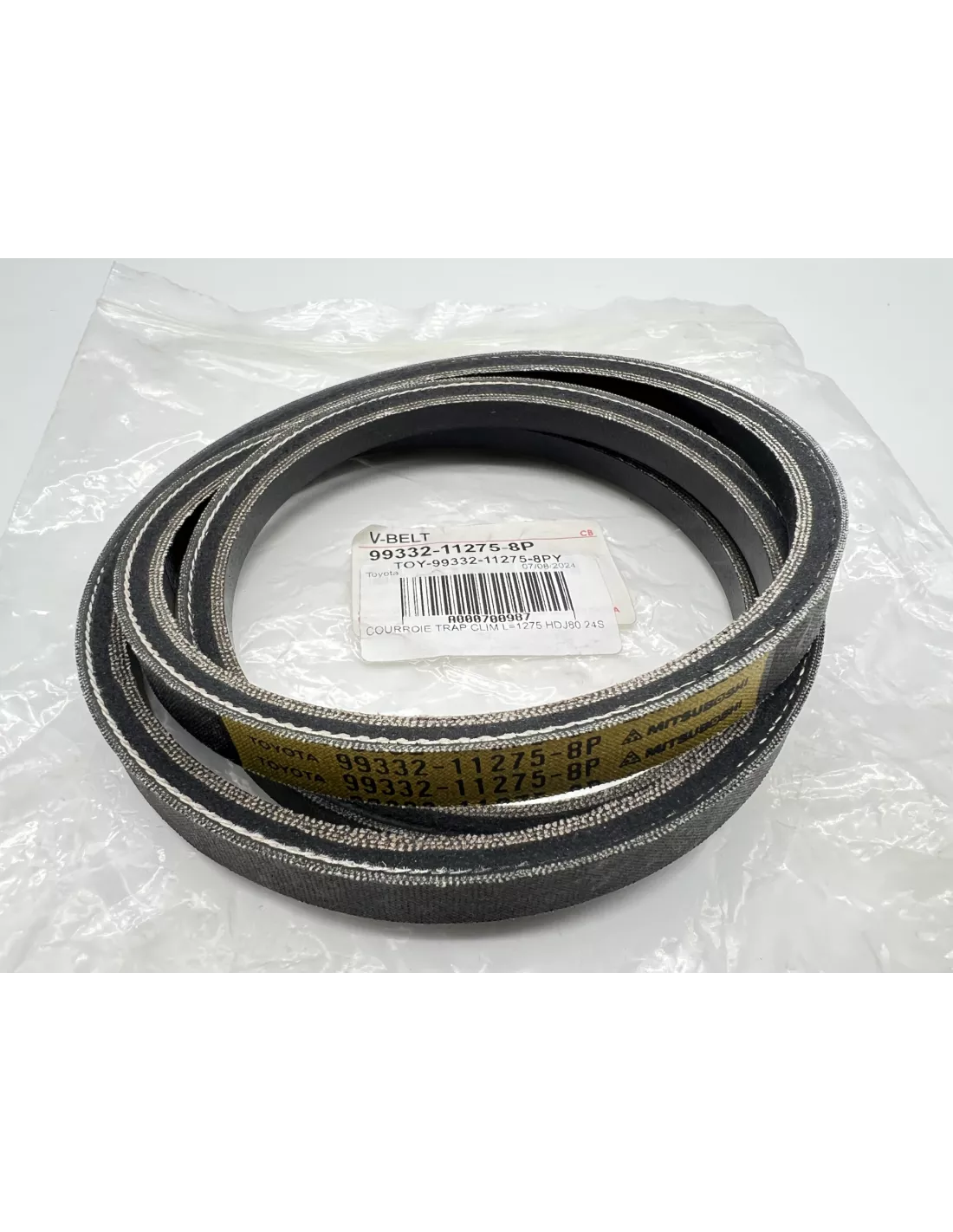 Courroie trapézoïdale compresseur de climatisation HDJ80 24s TOYOTA -