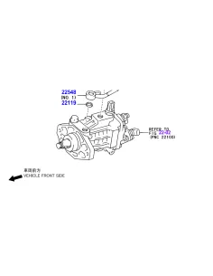 Pompe à injection complète KDJ120 KDJ125 163cv TOYOTA - accessoire 4x4 2