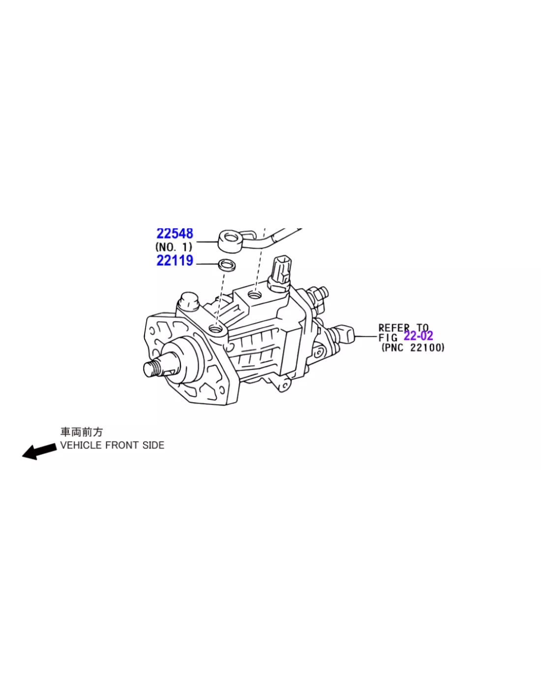 Pompe à injection complète KDJ120 KDJ125 163cv TOYOTA - accessoire 4x4