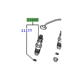Injecteur complet KZJ7 KZJ9 TOYOTA - accessoire 4x4