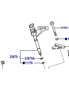 Injecteur NEUF Toyota VDJ200 Euro5 272cv 2012+ TOYOTA - accessoire 4x4